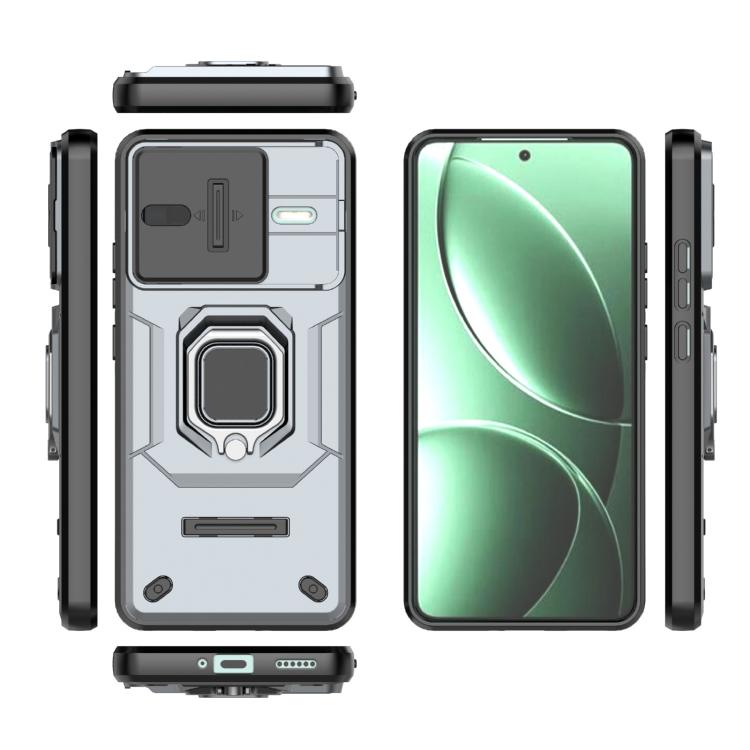 For Redmi K80 / Poco F7 Pro Sliding Camshield TPU + PC Shockproof Phone Case with Holder