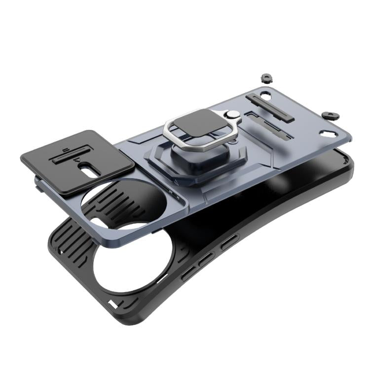 For Redmi K80 / Poco F7 Pro Sliding Camshield TPU + PC Shockproof Phone Case with Holder