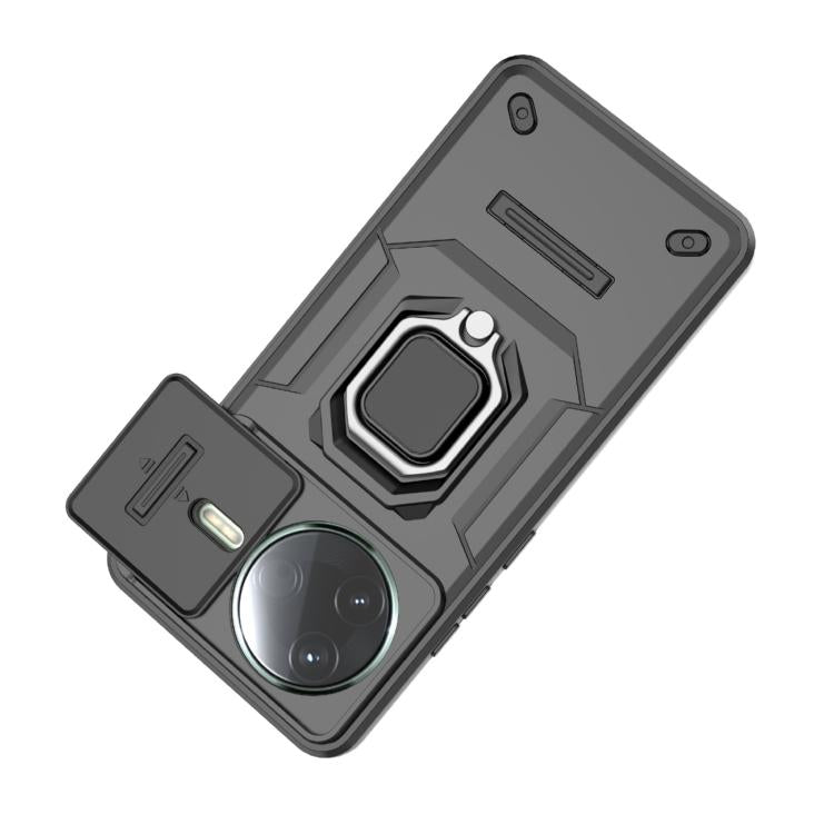 For Redmi K80 / Poco F7 Pro Sliding Camshield TPU + PC Shockproof Phone Case with Holder