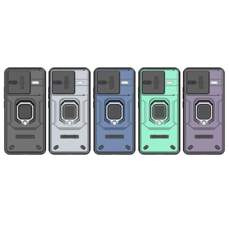 For Redmi K80 / Poco F7 Pro Sliding Camshield TPU + PC Shockproof Phone Case with Holder