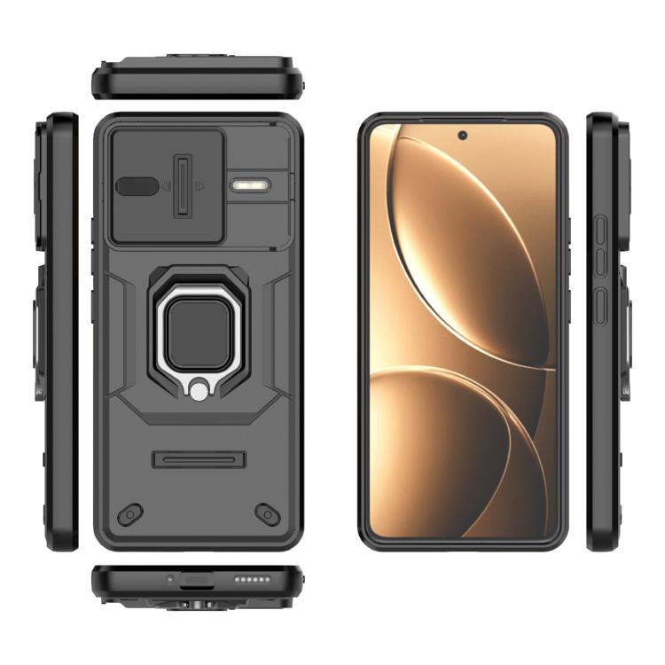 For Redmi K80 Pro / Poco F7 Ultra Sliding Camshield TPU + PC Shockproof Phone Case with Holder