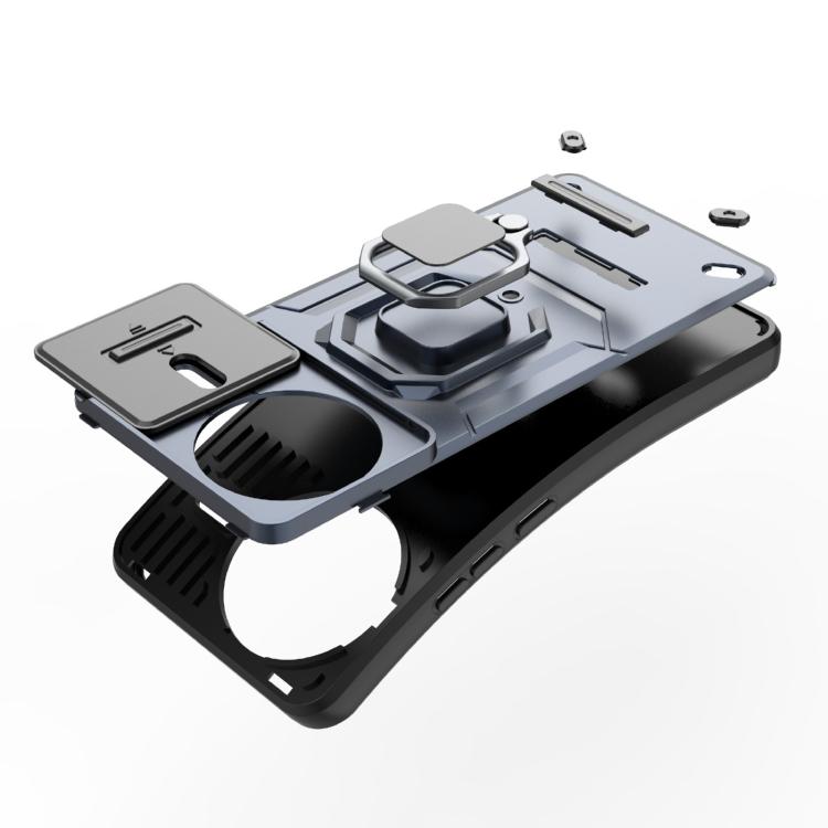 For Redmi K80 Pro / Poco F7 Ultra Sliding Camshield TPU + PC Shockproof Phone Case with Holder