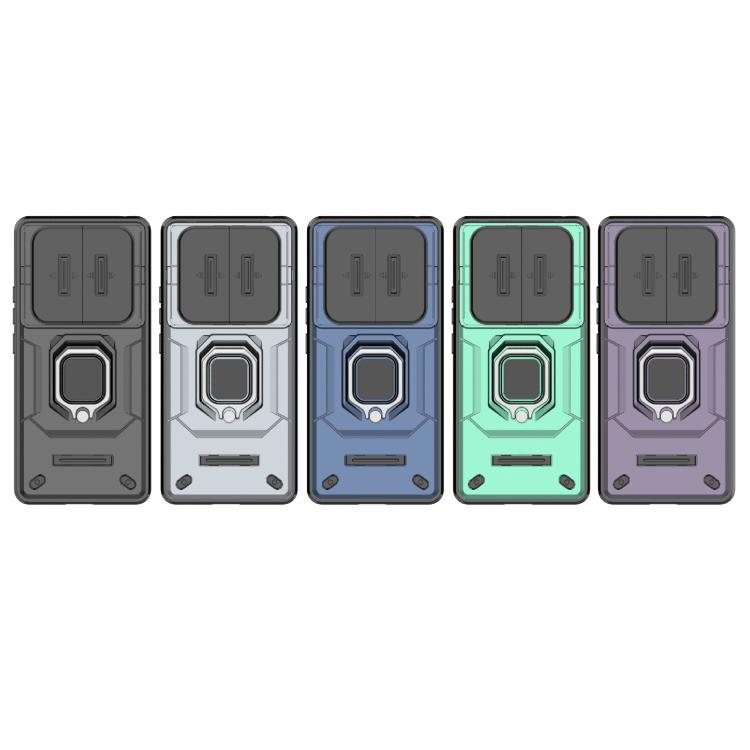 For Redmi Note 14 Pro 4G Global Sliding Camshield TPU + PC Shockproof Phone Case with Holder