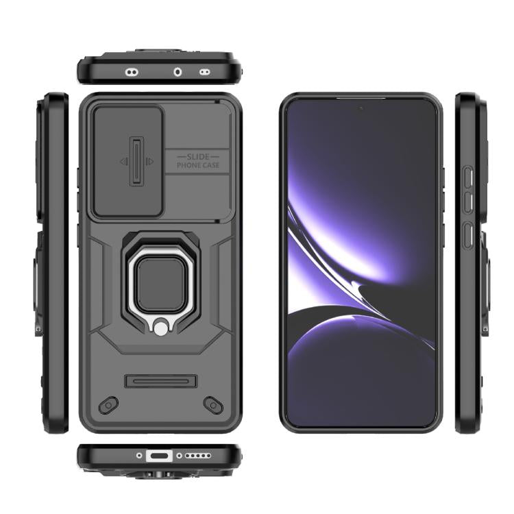 For Redmi Turbo 4 5G Sliding Camshield TPU + PC Shockproof Phone Case with Holder