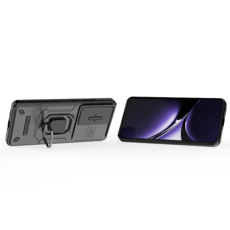 For Redmi Turbo 4 5G Sliding Camshield TPU + PC Shockproof Phone Case with Holder