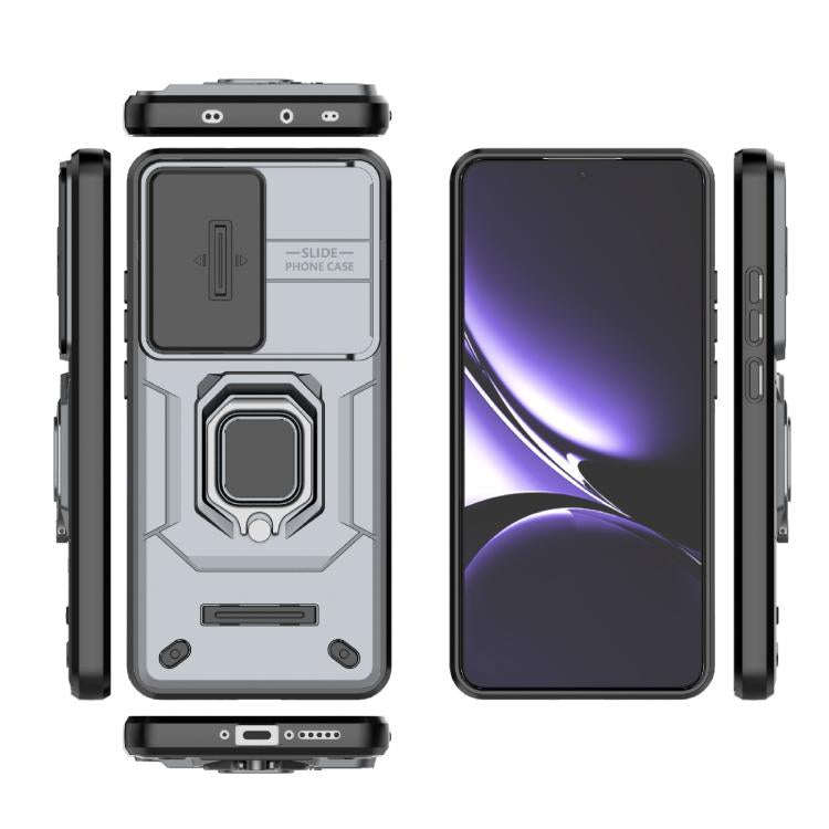 For Redmi Turbo 4 5G Sliding Camshield TPU + PC Shockproof Phone Case with Holder