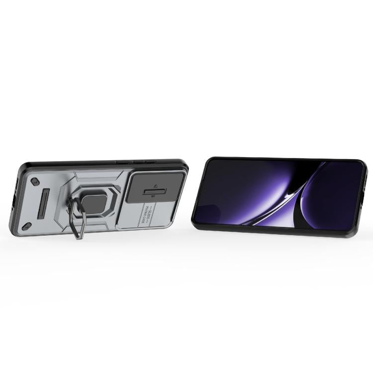For Redmi Turbo 4 5G Sliding Camshield TPU + PC Shockproof Phone Case with Holder