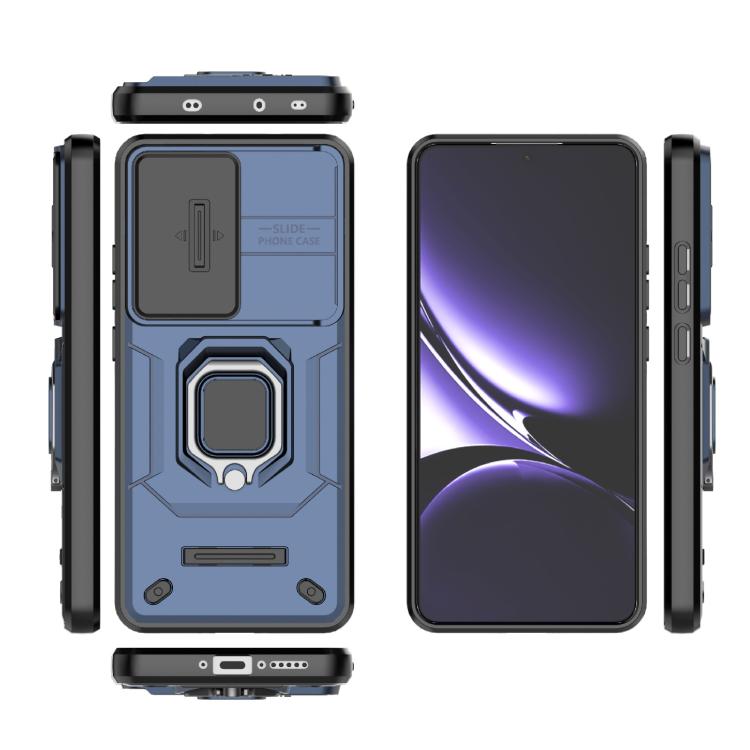 For Redmi Turbo 4 5G Sliding Camshield TPU + PC Shockproof Phone Case with Holder