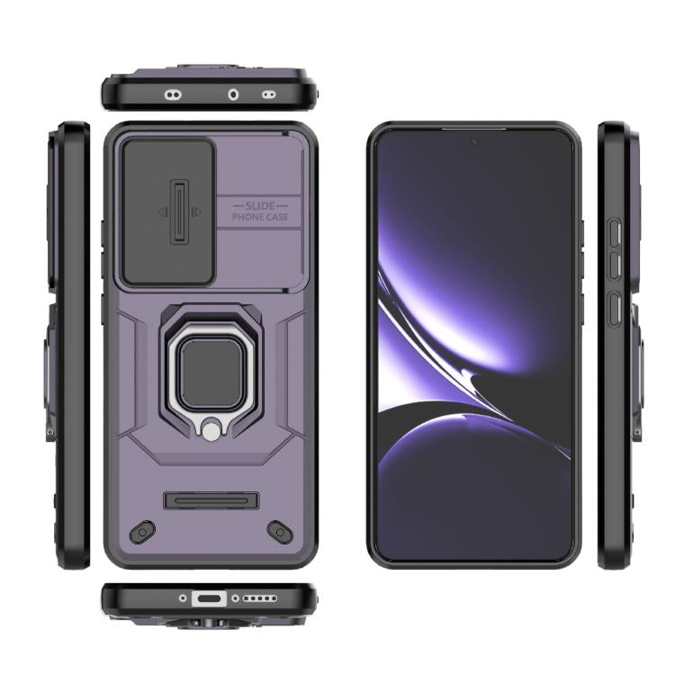 For Redmi Turbo 4 5G Sliding Camshield TPU + PC Shockproof Phone Case with Holder