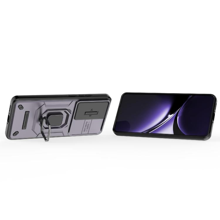 For Redmi Turbo 4 5G Sliding Camshield TPU + PC Shockproof Phone Case with Holder