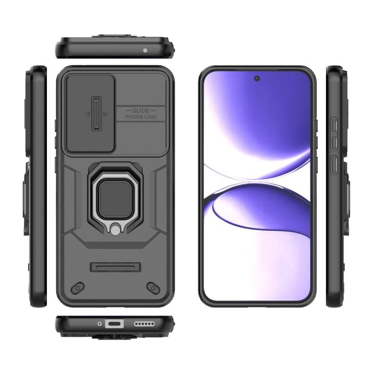 For Redmi Turbo 4 Pro 5G Sliding Camshield TPU + PC Shockproof Phone Case with Holder