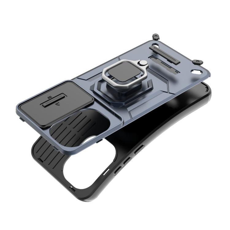 For Redmi Turbo 4 Pro 5G Sliding Camshield TPU + PC Shockproof Phone Case with Holder
