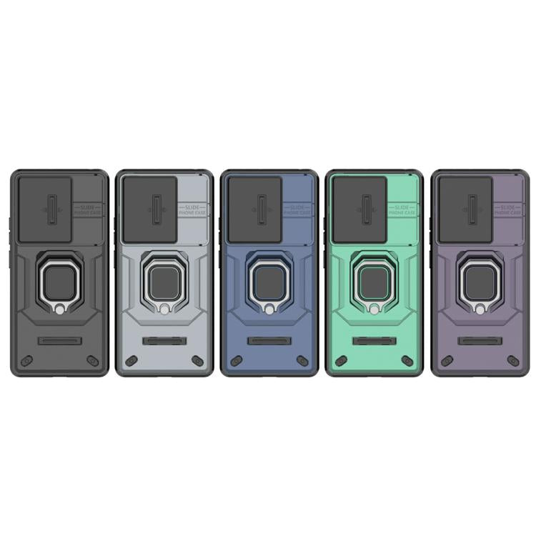 For Redmi Note 14S 4G Sliding Camshield TPU + PC Shockproof Phone Case with Holder