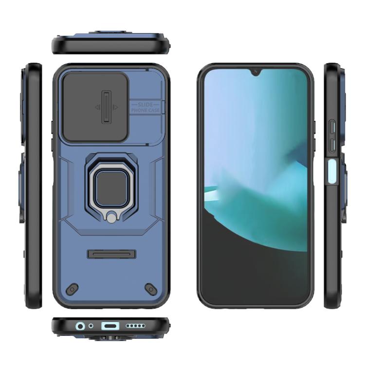For Redmi 15C 5G / 4G EU 173mm Sliding Camshield TPU + PC Shockproof Phone Case with Holder