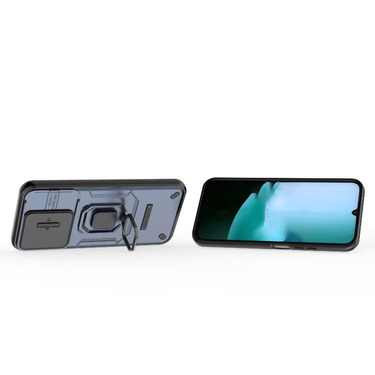 For Redmi 15C 5G / 4G EU 173mm Sliding Camshield TPU + PC Shockproof Phone Case with Holder