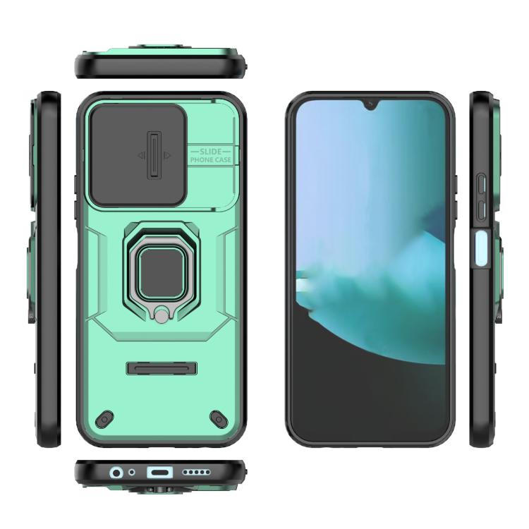 For Redmi 15C 5G / 4G EU 173mm Sliding Camshield TPU + PC Shockproof Phone Case with Holder