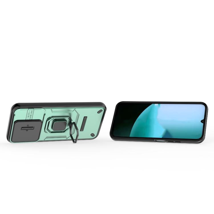 For Redmi 15C 5G / 4G EU 173mm Sliding Camshield TPU + PC Shockproof Phone Case with Holder