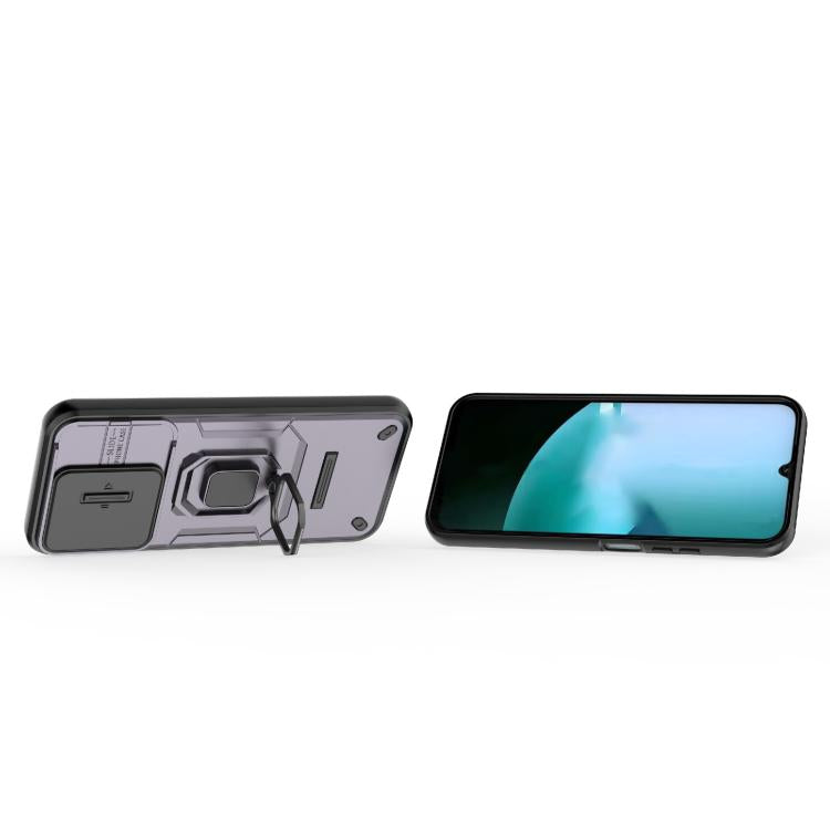 For Redmi 15C 5G / 4G EU 173mm Sliding Camshield TPU + PC Shockproof Phone Case with Holder