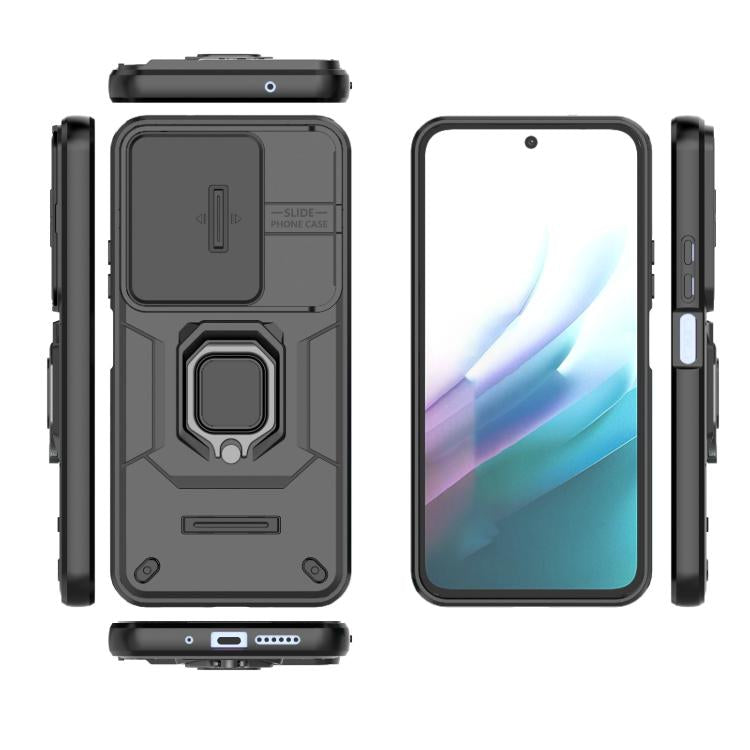 For Redmi 15 5G / 4G EU 171mm Sliding Camshield TPU + PC Shockproof Phone Case with Holder