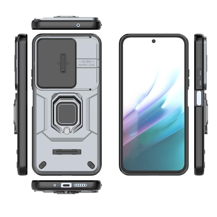 For Redmi 15 5G / 4G EU 171mm Sliding Camshield TPU + PC Shockproof Phone Case with Holder