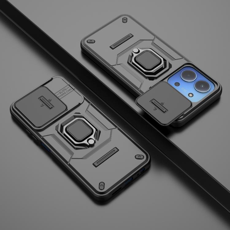 For Redmi 15C 5G / 4G Global 171mm Sliding Camshield TPU + PC Shockproof Phone Case with Holder