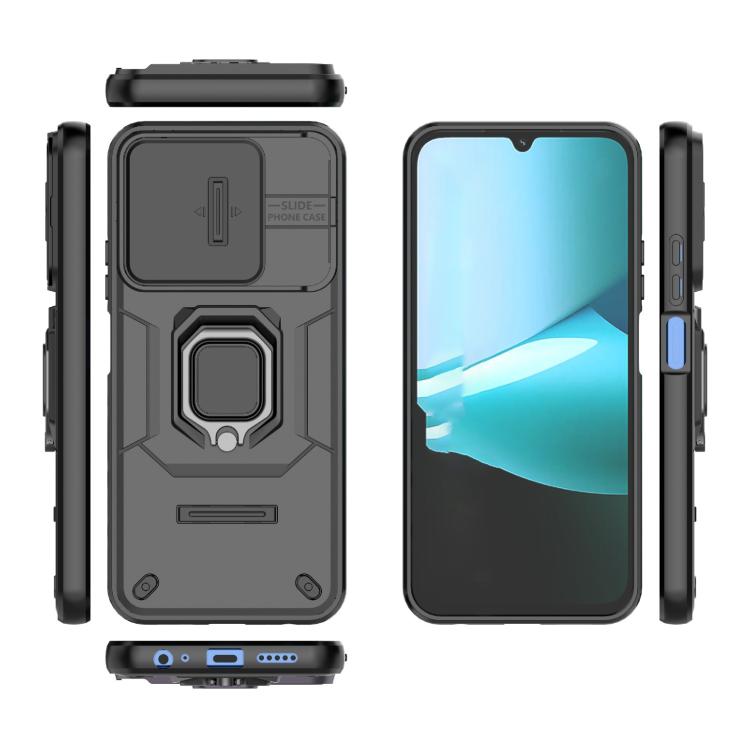 For Redmi 15C 5G / 4G Global 171mm Sliding Camshield TPU + PC Shockproof Phone Case with Holder