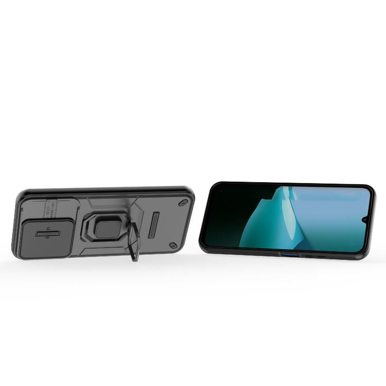 For Redmi 15C 5G / 4G Global 171mm Sliding Camshield TPU + PC Shockproof Phone Case with Holder