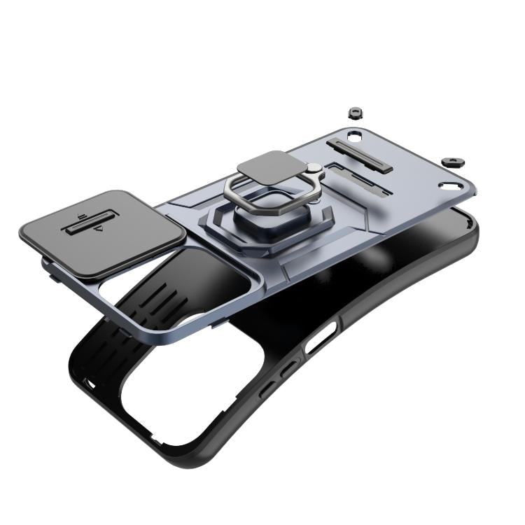 For Redmi 15C 5G / 4G Global 171mm Sliding Camshield TPU + PC Shockproof Phone Case with Holder