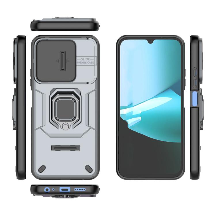 For Redmi 15C 5G / 4G Global 171mm Sliding Camshield TPU + PC Shockproof Phone Case with Holder