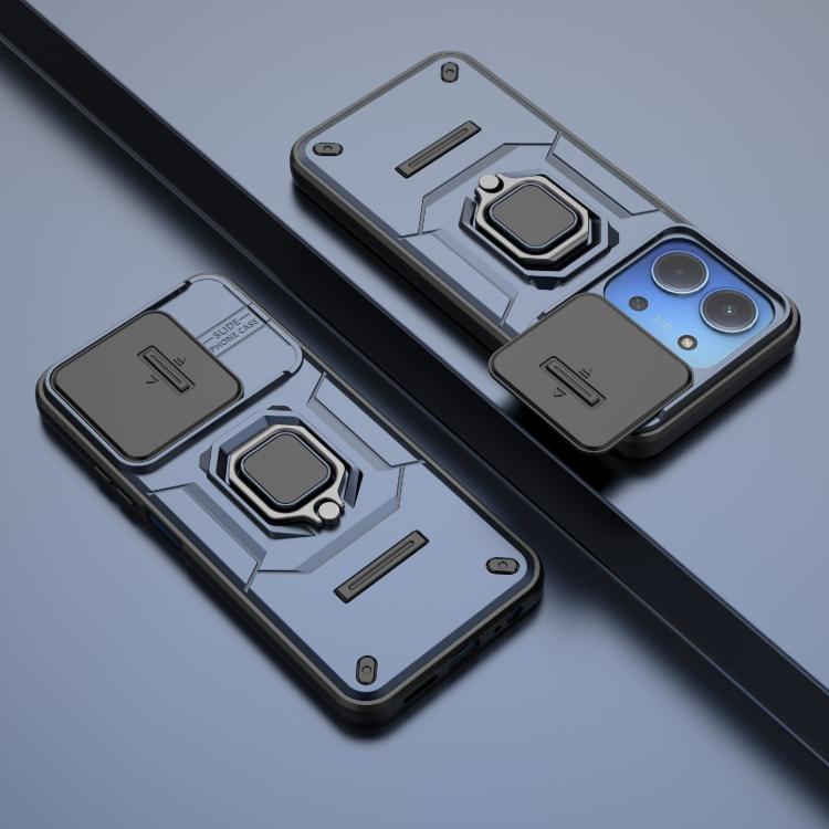 For Redmi 15C 5G / 4G Global 171mm Sliding Camshield TPU + PC Shockproof Phone Case with Holder