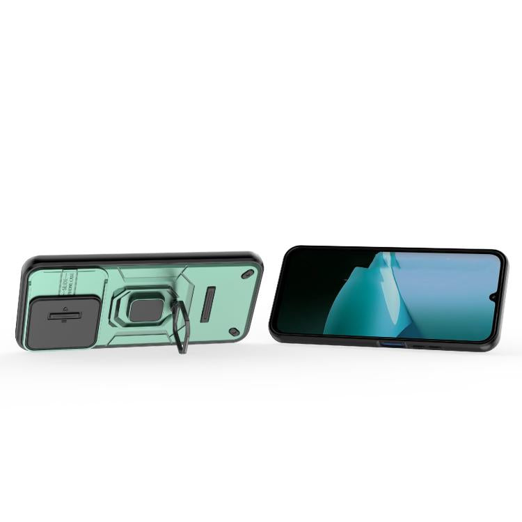For Redmi 15C 5G / 4G Global 171mm Sliding Camshield TPU + PC Shockproof Phone Case with Holder