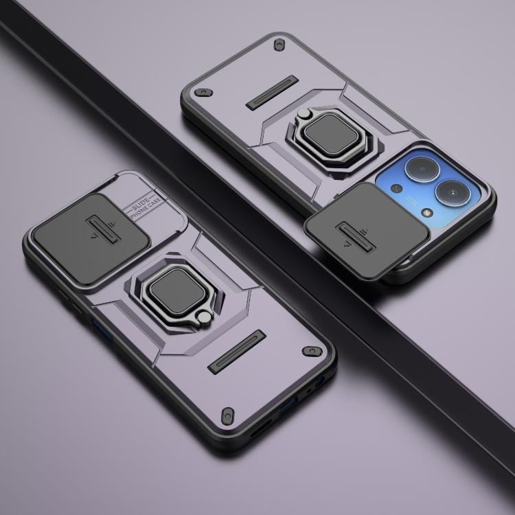 For Redmi 15C 5G / 4G Global 171mm Sliding Camshield TPU + PC Shockproof Phone Case with Holder