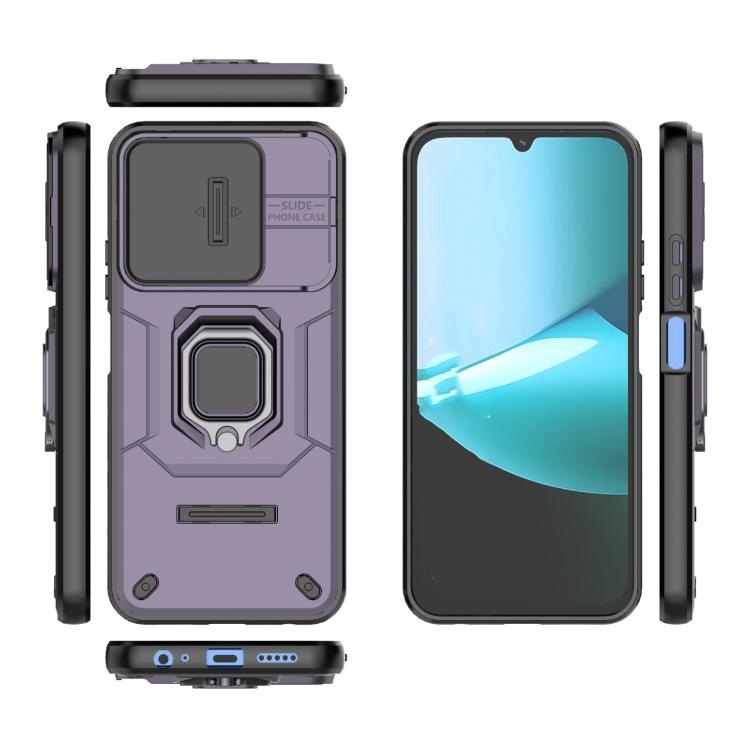 For Redmi 15C 5G / 4G Global 171mm Sliding Camshield TPU + PC Shockproof Phone Case with Holder