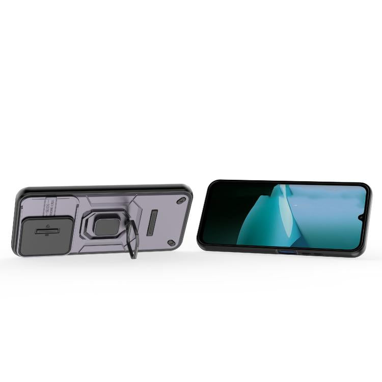 For Redmi 15C 5G / 4G Global 171mm Sliding Camshield TPU + PC Shockproof Phone Case with Holder