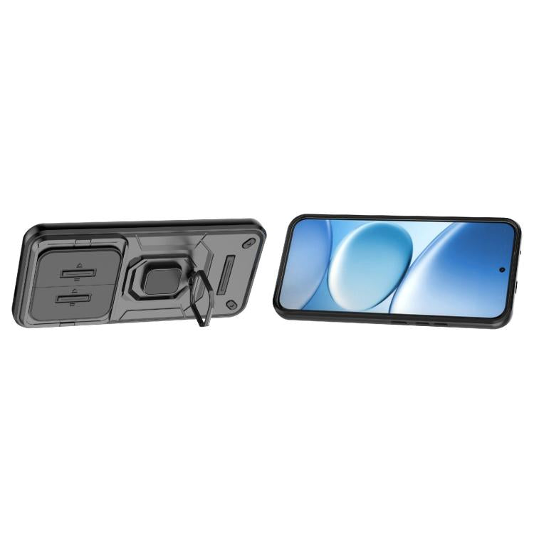 For Redmi Note 15 Pro+ 5G Global 163.3mm Sliding Camshield TPU + PC Shockproof Phone Case with Holder