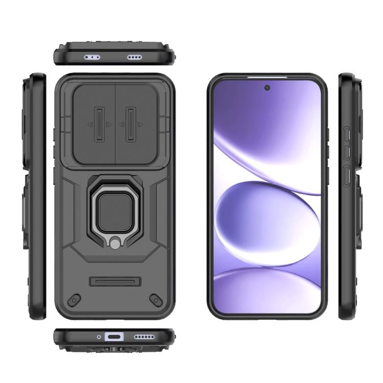 For Redmi Note 15 Pro 5G Global 163.6mm Sliding Camshield TPU + PC Shockproof Phone Case with Holder