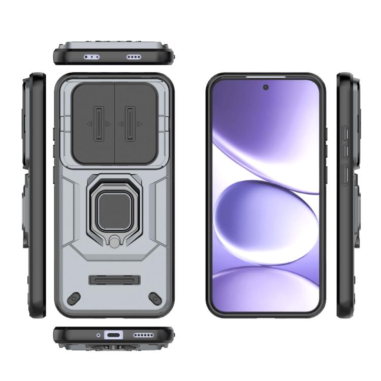 For Redmi Note 15 Pro 5G Global 163.6mm Sliding Camshield TPU + PC Shockproof Phone Case with Holder