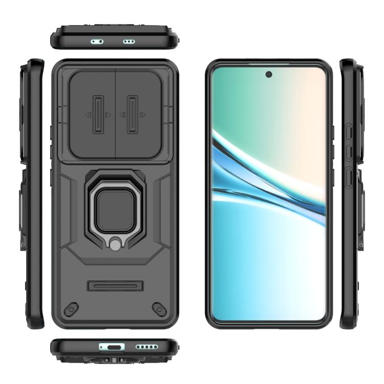 For Redmi Note 15 5G Global 164mm Sliding Camshield TPU + PC Shockproof Phone Case with Holder
