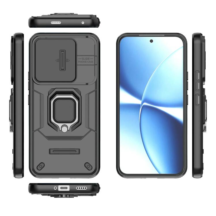 For Redmi Turbo 5 Max / Poco X8 Pro Max Sliding Camshield TPU + PC Shockproof Phone Case with Holder