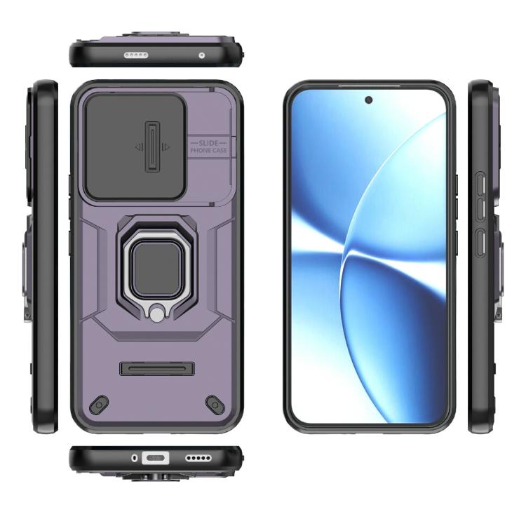 For Redmi Turbo 5 Max / Poco X8 Pro Max Sliding Camshield TPU + PC Shockproof Phone Case with Holder