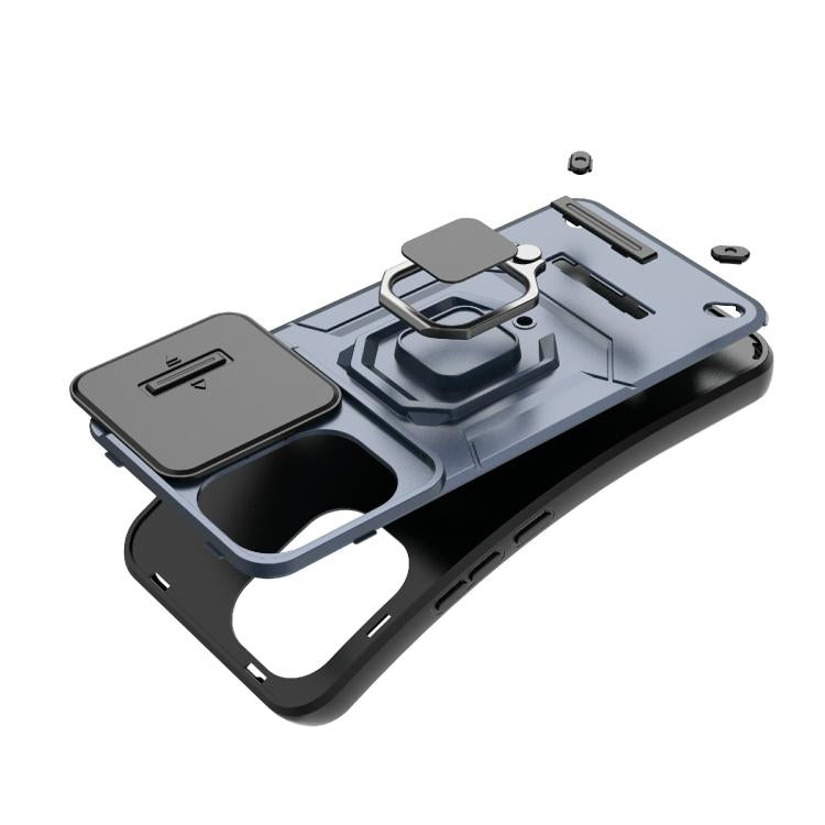 For Redmi Turbo 5 Max / Poco X8 Pro Max Sliding Camshield TPU + PC Shockproof Phone Case with Holder