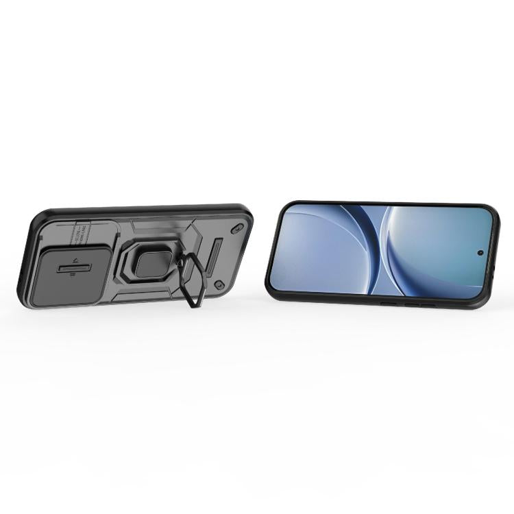 For Redmi Turbo 5 5G / Poco X8 Pro 5G Sliding Camshield TPU + PC Shockproof Phone Case with Holder