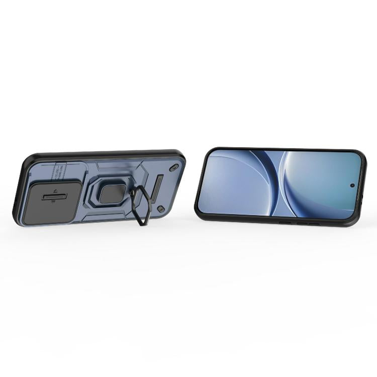 For Redmi Turbo 5 5G / Poco X8 Pro 5G Sliding Camshield TPU + PC Shockproof Phone Case with Holder