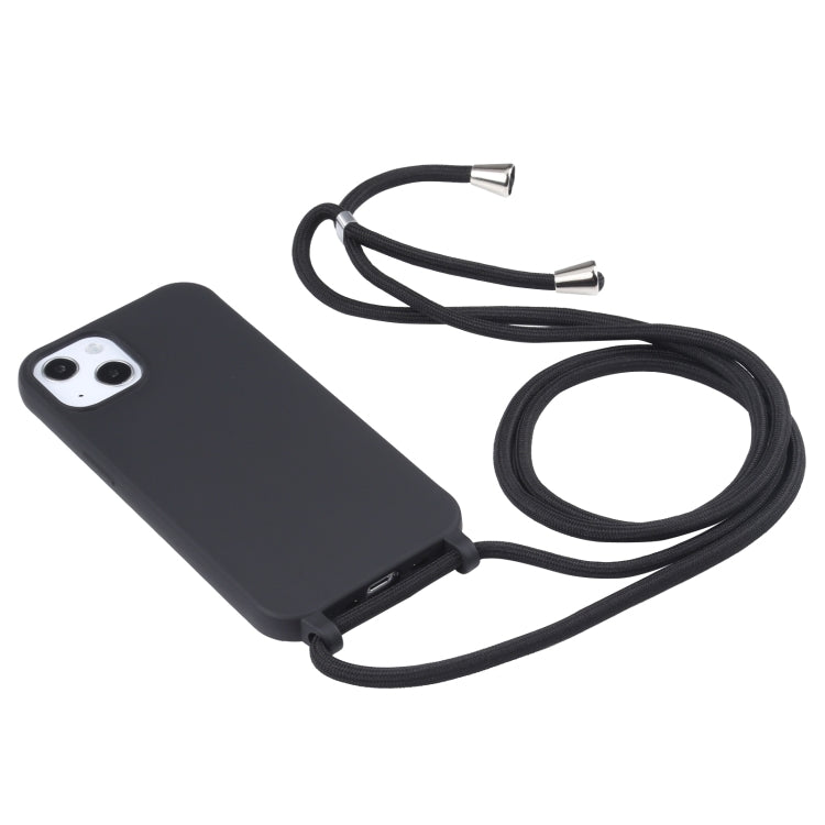 Candy Colors TPU Protective Phone Case with Lanyard For iPhone 15 Pro Max