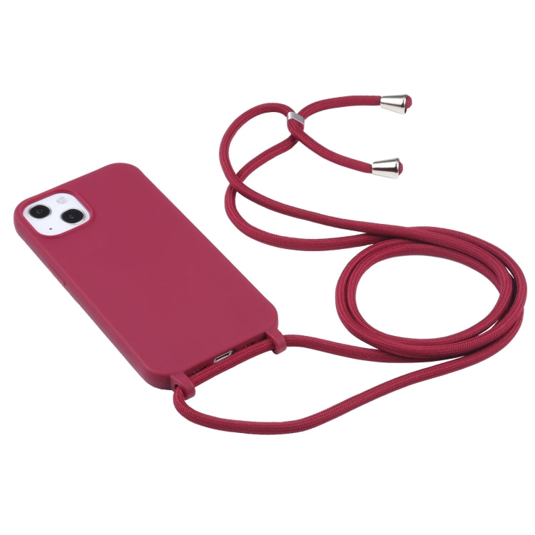 Candy Colors TPU Protective Phone Case with Lanyard For iPhone 16 Pro Max
