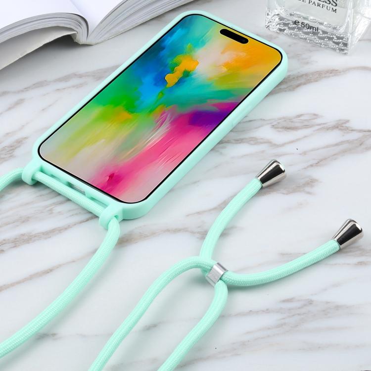 Candy Colors TPU Protective Phone Case with Lanyard For iPhone 17 Pro Max