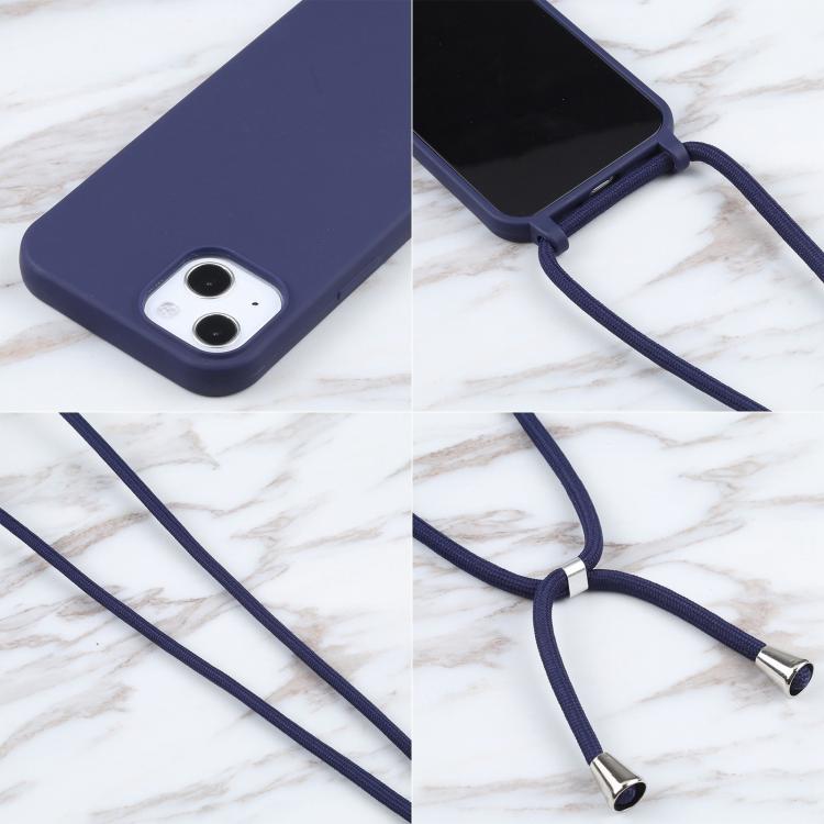Candy Colors TPU Protective Phone Case with Lanyard For iPhone 17 Pro Max