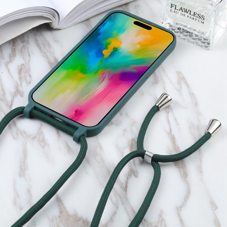 Candy Colors TPU Protective Phone Case with Lanyard For iPhone 17 Pro