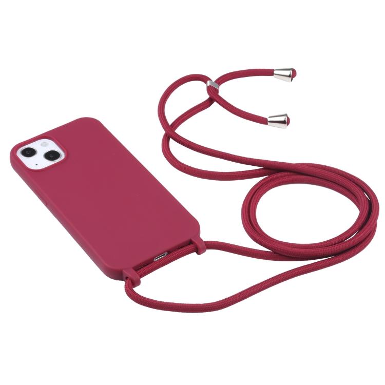 Candy Colors TPU Protective Phone Case with Lanyard For iPhone 17