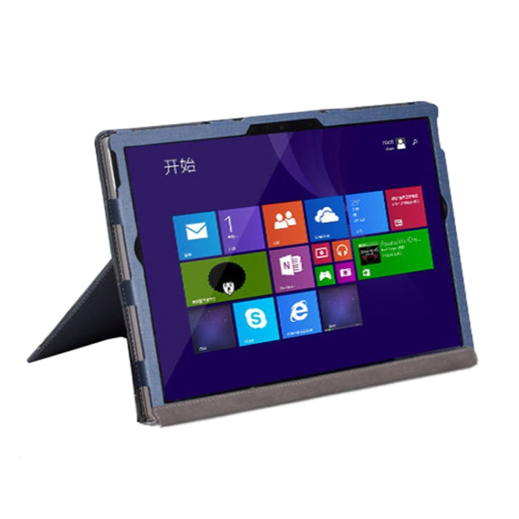 For Microsoft Surface Book 3 / 2 15 inch PU Leather Laptop Protective Case with Screen Stand